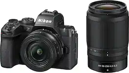 Nikon - Z50II Mirrorless Camera Two Lens Kit with NIKKOR Z DX 16-50mm f/3.5-6.3 VR and NIKKOR Z DX 50-250mm f/4.5-6.3 VR Lenses - Black