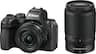 Nikon - Z50II Mirrorless Camera Two Lens Kit with NIKKOR Z DX 16-50mm f/3.5-6.3 VR and NIKKOR Z DX 50-250mm f/4.5-6.3 VR Lenses - Black
