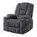 Front. Boyel Living - Large Power Lift Recliner Chair for Elderly with Heat, Massage, USB and Type-C Ports, Heavy Duty Wide Design - Grey.