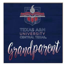 Jardine - Texas A&M Central Texas Warriors 10" x 10" Grandparent Plaque - Navy