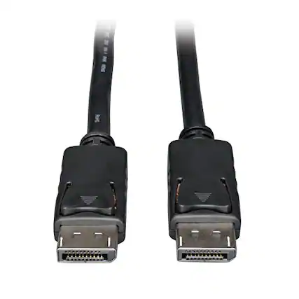 Front. Tripp Lite - DisplayPort 1.4 Cable w Latching Connectors 8K HDR M/M 1ft.