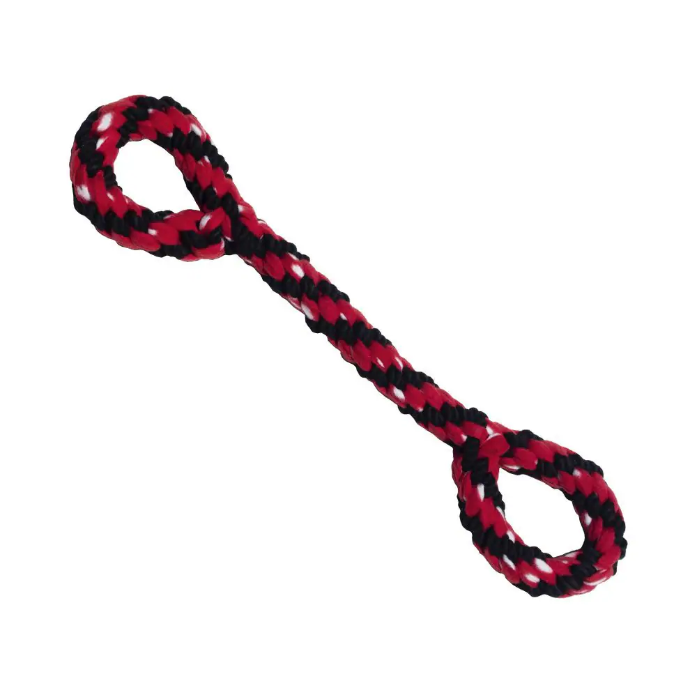 Front. KONG - Kong Signature Rope Double Tug Dog Toy in Single - Multicolored.
