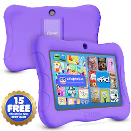Contixo - V9 7” Kids Tablet – 32GB, 50 Disney eBooks, Stickers, Parental Controls & Kid-Proof Case – Ages 3–10 - Purple