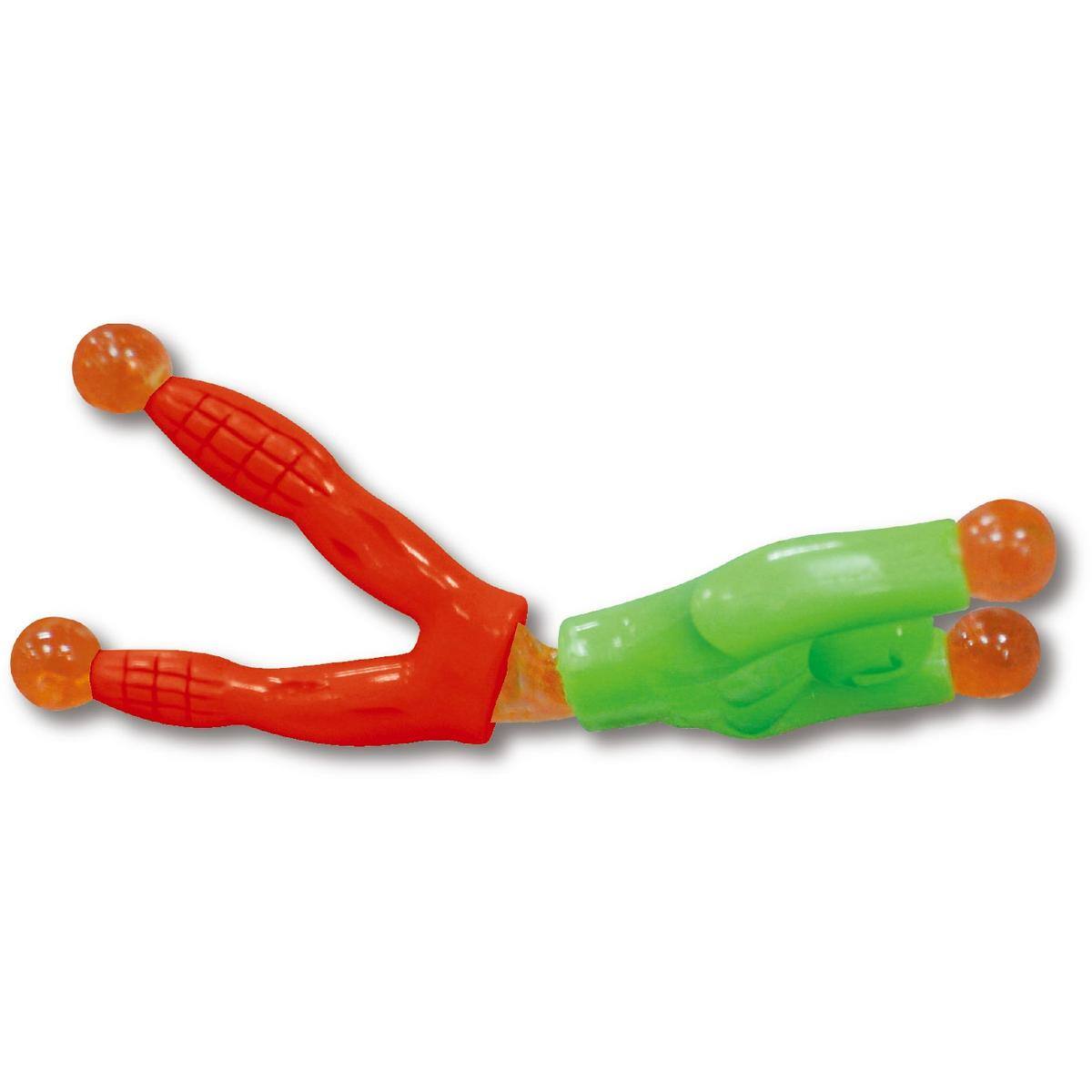 Angle. JuzToys - 72 Pieces of Window Crawler Men, Sticky Wall Climbing Rolling Men Novelty Stretchy Sticky Toys for Kids Party Favours - Multi.