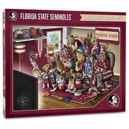 YouTheFan - Florida State Seminoles Purebred Fans 18'' x 24'' A Real Nailbiter 500-Piece Puzzle - Multicolor