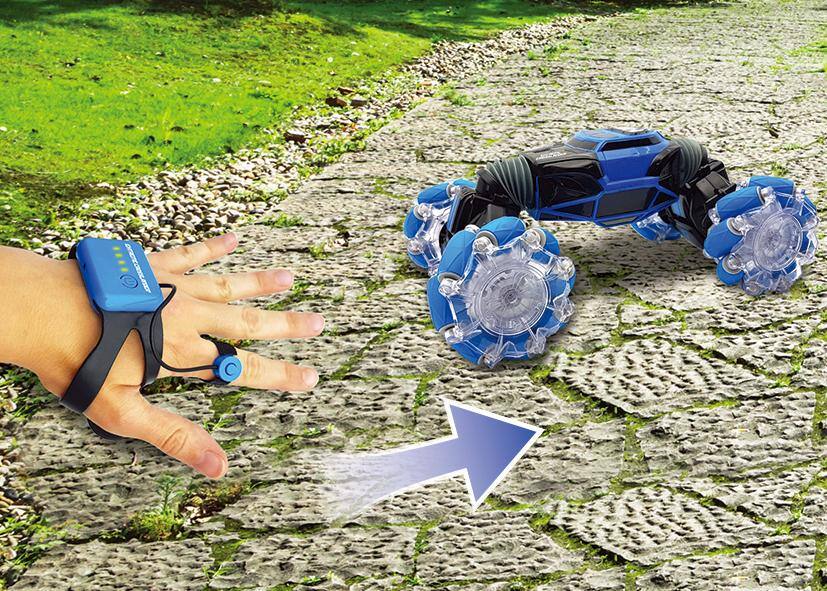 Alt View 4. Lexibook - Extreme Crosslander Rechargeable RC Stunt Car with Lights.