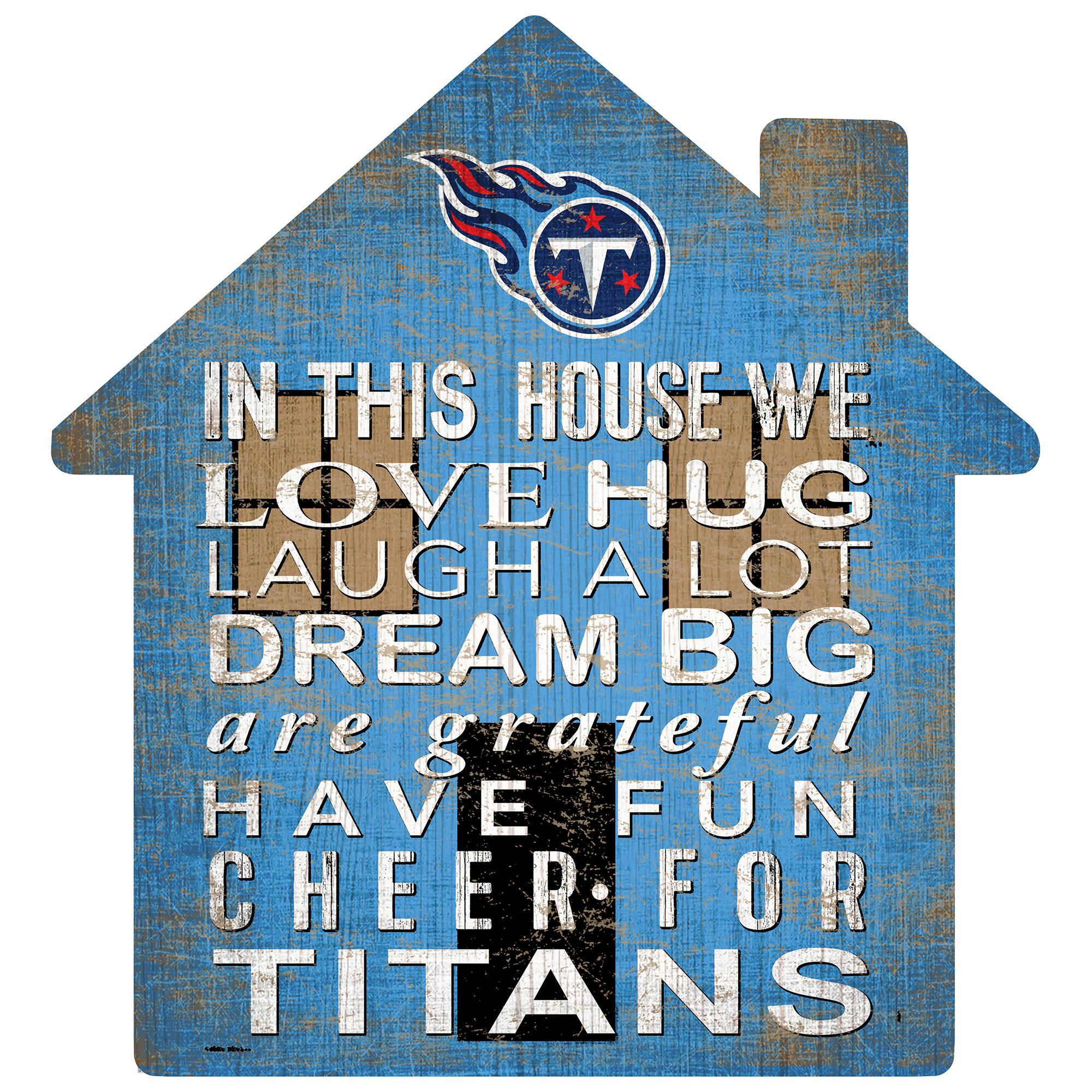 Tennessee Titans 12'' Team House Sign