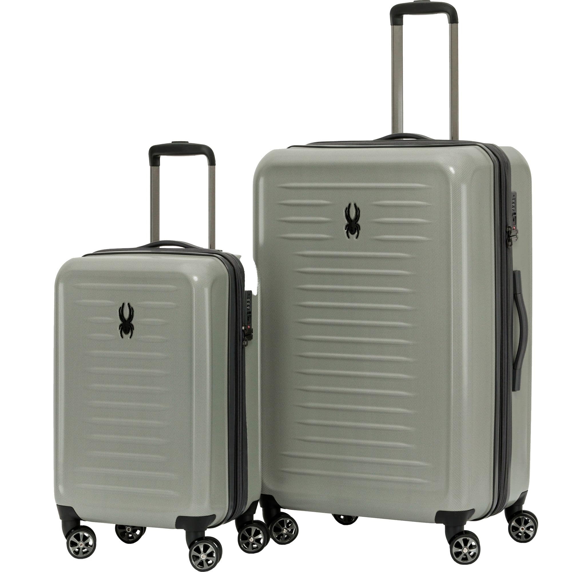 Spyder - Rails 2 Piece Luggage Set with 360 Spinner Wheels, TSA Approved Lock, 20 Inch, 29 Inch - Moss Gray