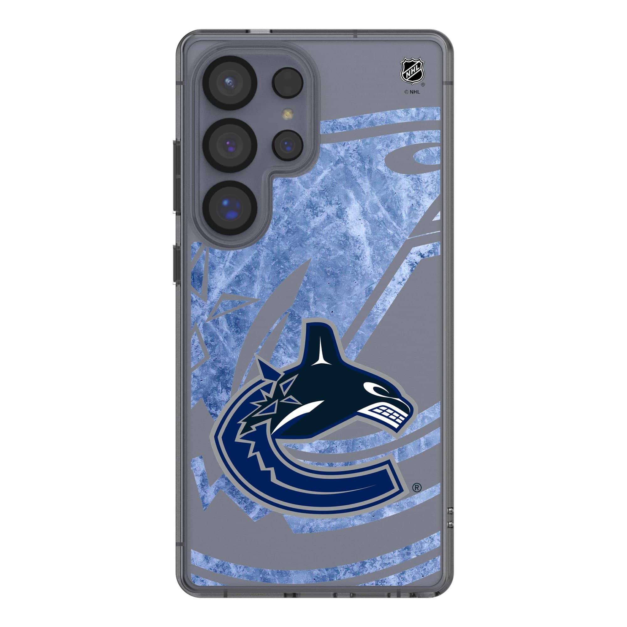 Keyscaper - NHL - Vancouver Canucks Galaxy Clear Ice Case - S25 - Multicolor