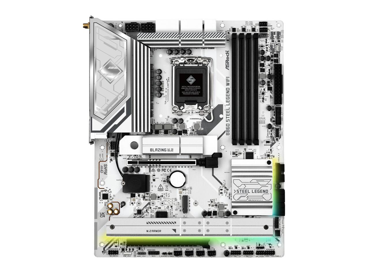 ASRock B660 STEEL LEGEND WIFI  
BLAZING M.2  
RoHS  
STEEL LEGEND  
M.2 ARMOR