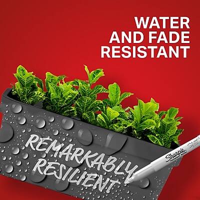 WATER AND FADE RESISTANT

REMARKABLY RESILIENT

Sharpie