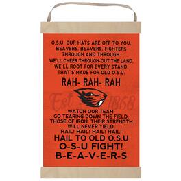 Jardine - Oregon State Beavers Fight Song Banner Sign - Orange