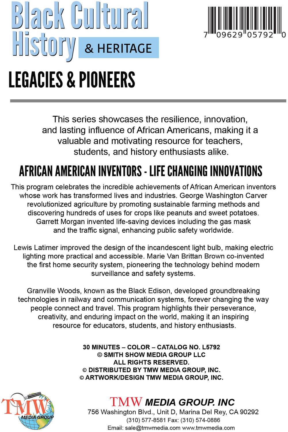 Alt View 1. Black Cultural History & Heritage: African American Inventors & Life-Changing Innovations   - DVD.