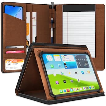KHOMO ACCESSORIES Universal Padfolio Case – Tablet Organizer with KHOMO ACCESSORIES Universal Padfolio Case – Tablet Organizer with