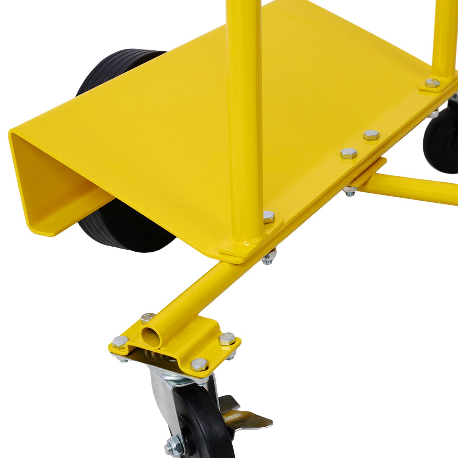 Alt View 2. LOVMOR - 1000-Lb Drywall Sheet Cart and Panel Dolly for Material Handling - Yellow.