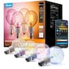 Govee 4-Pack 25000H for LED Light
2700K-6500K CRI+90
App Control
Lighting Facts
Brightness: 500 lumens
Estimated Energy Cost: $0.66 per year
Life: 22.8 years
Light Appearance: Warm to Cool
Energy Used: 8.5 watts
G25
Indoor
Works with Google Home, Alexa, Matter
Govee Edison Bulb