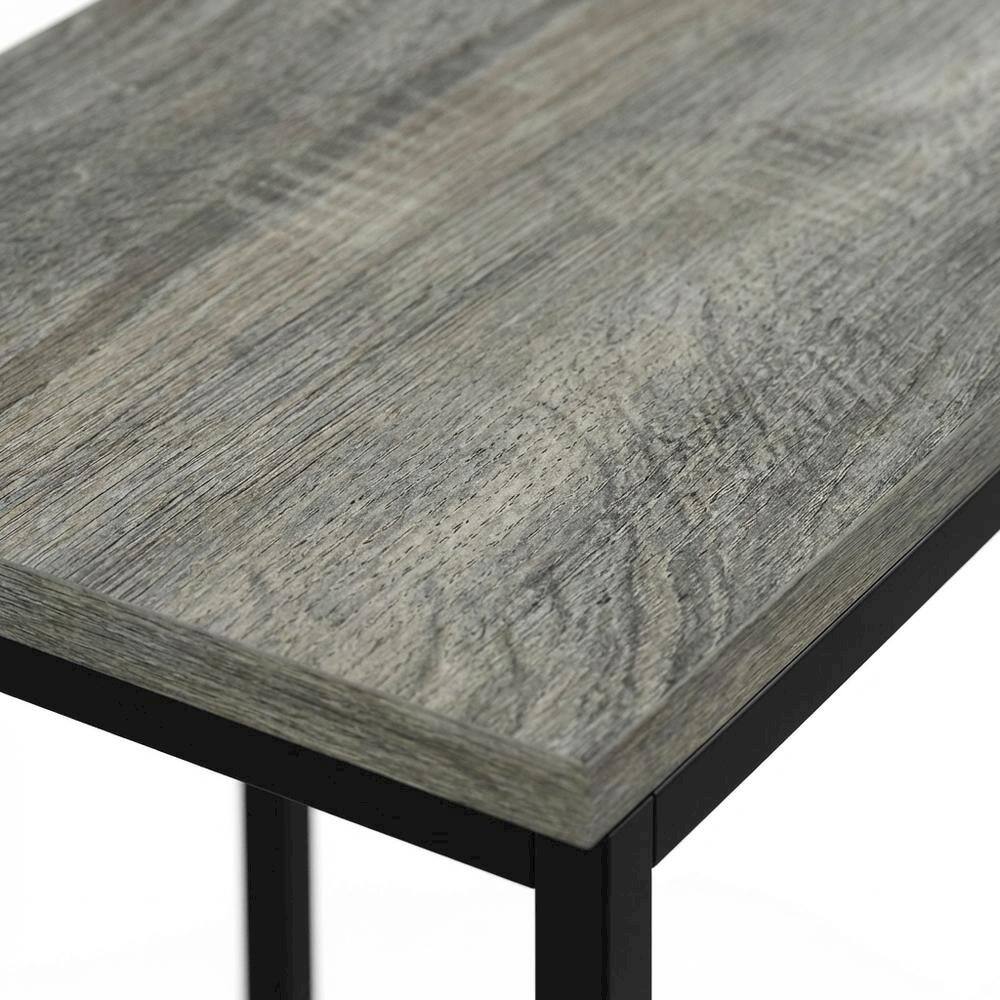 Alt View 2. FurniFact - FurniFact Side Table, Quality Build, Durable Wood Frame - French Oak Grey - French Oak Grey.