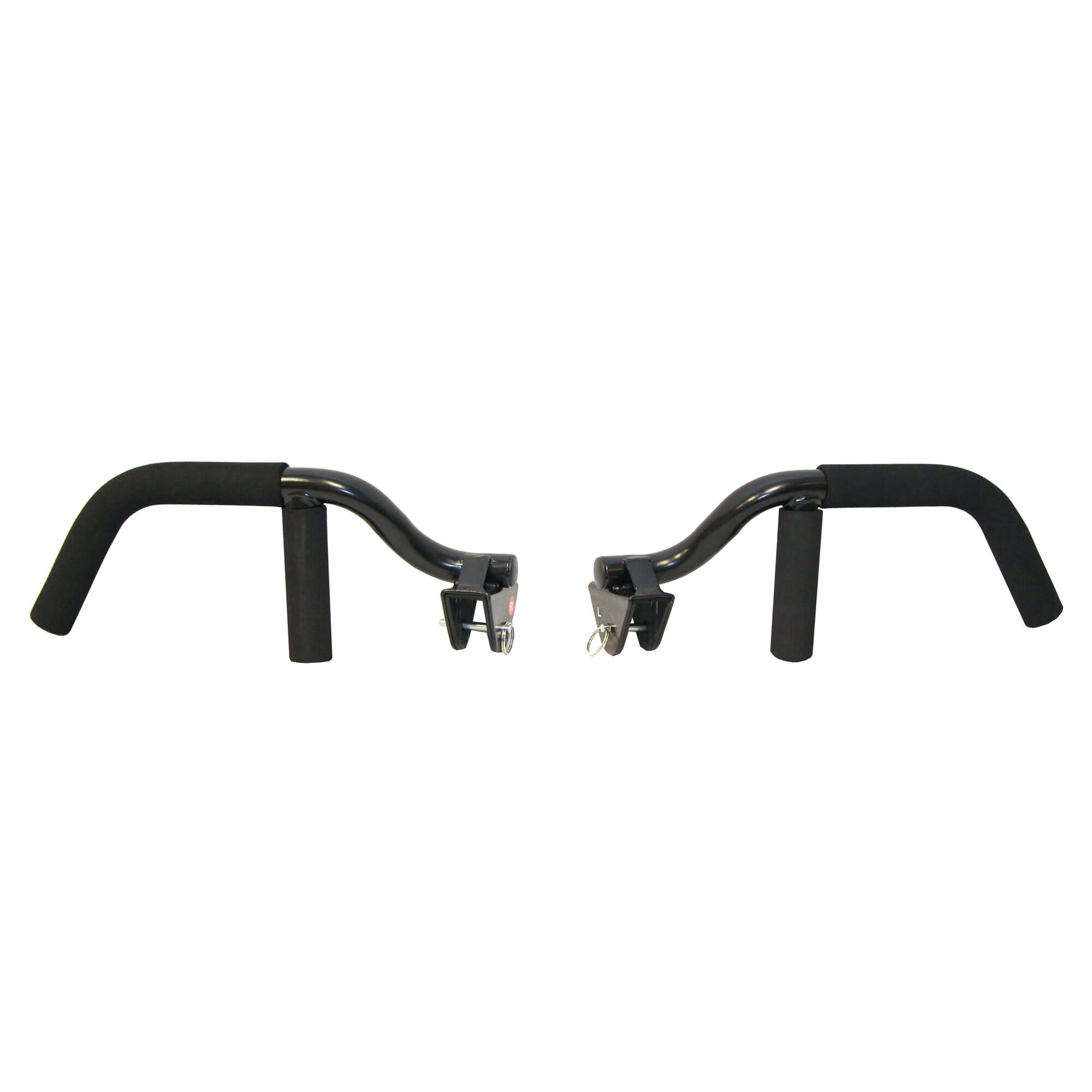 Front. Total Gym - Total Gym Tri-Grip Shaper Bars with Vertical, Narrow, and Wide Grip Positions - Black.
