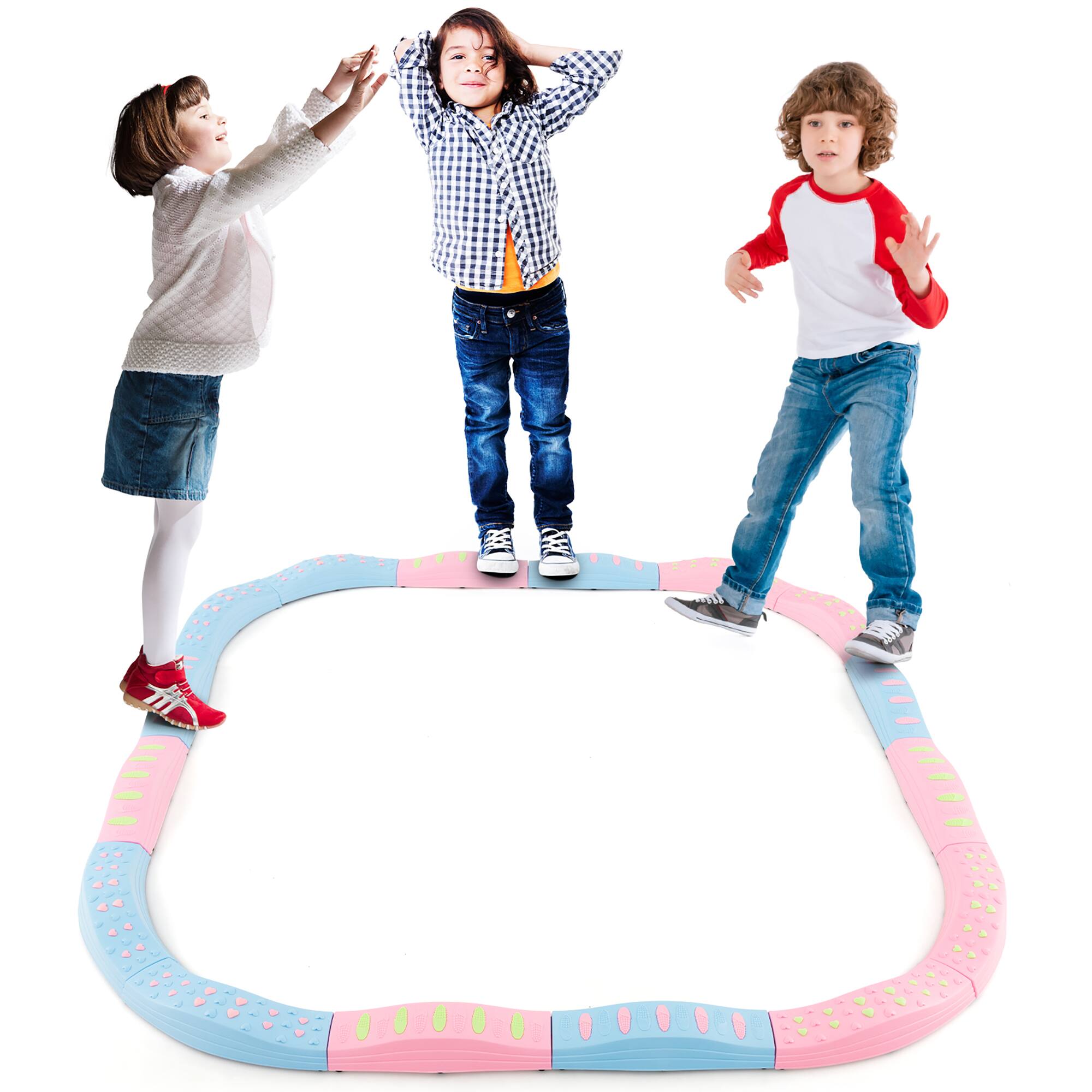 Alt View 3. Gymax - Gymax Colored Balance Beams for Kids w/ Non-slip Textured Surface Bottom Pad Multicolor - Multicolor.