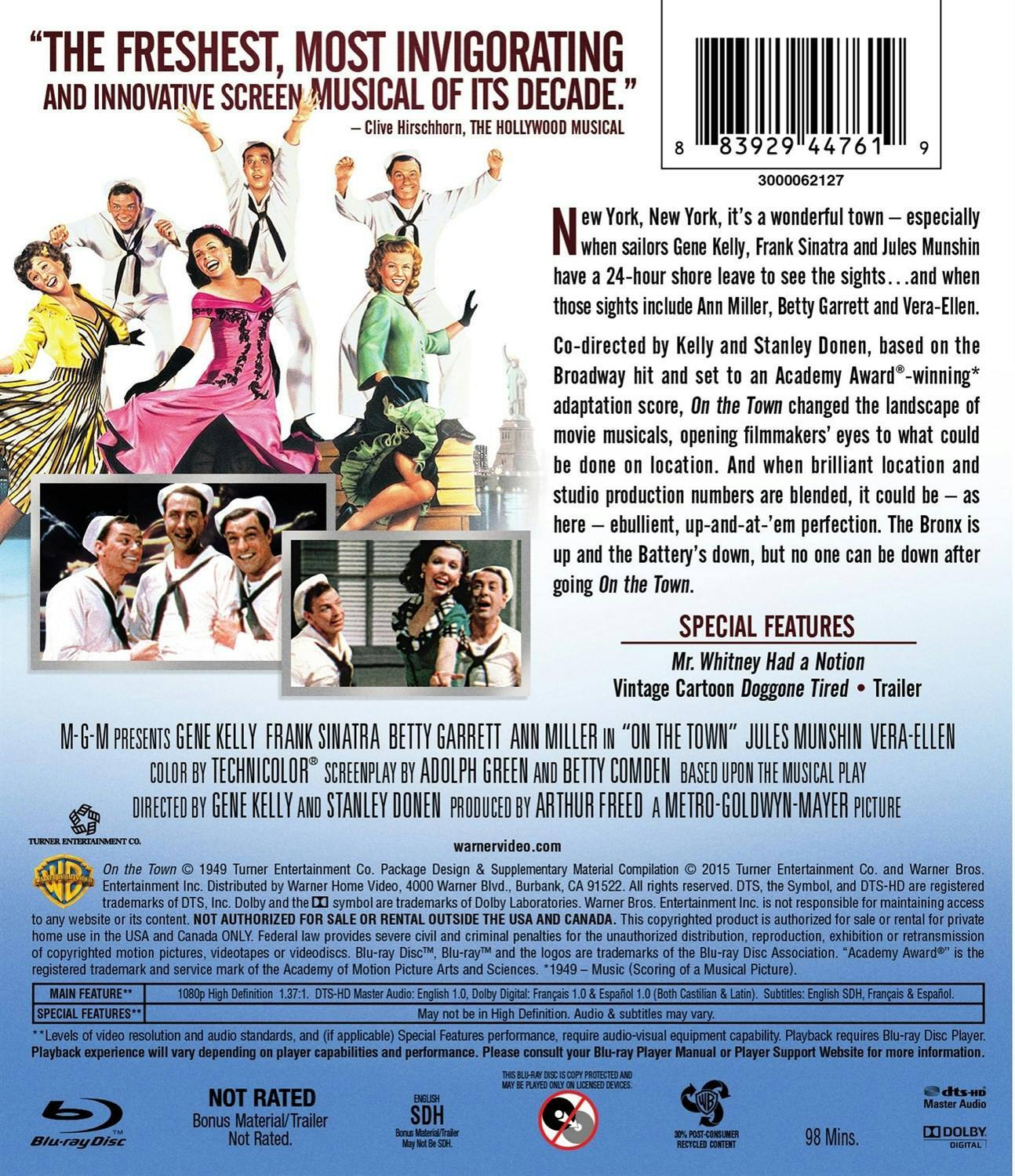 Back. On the Town [Blu-ray].