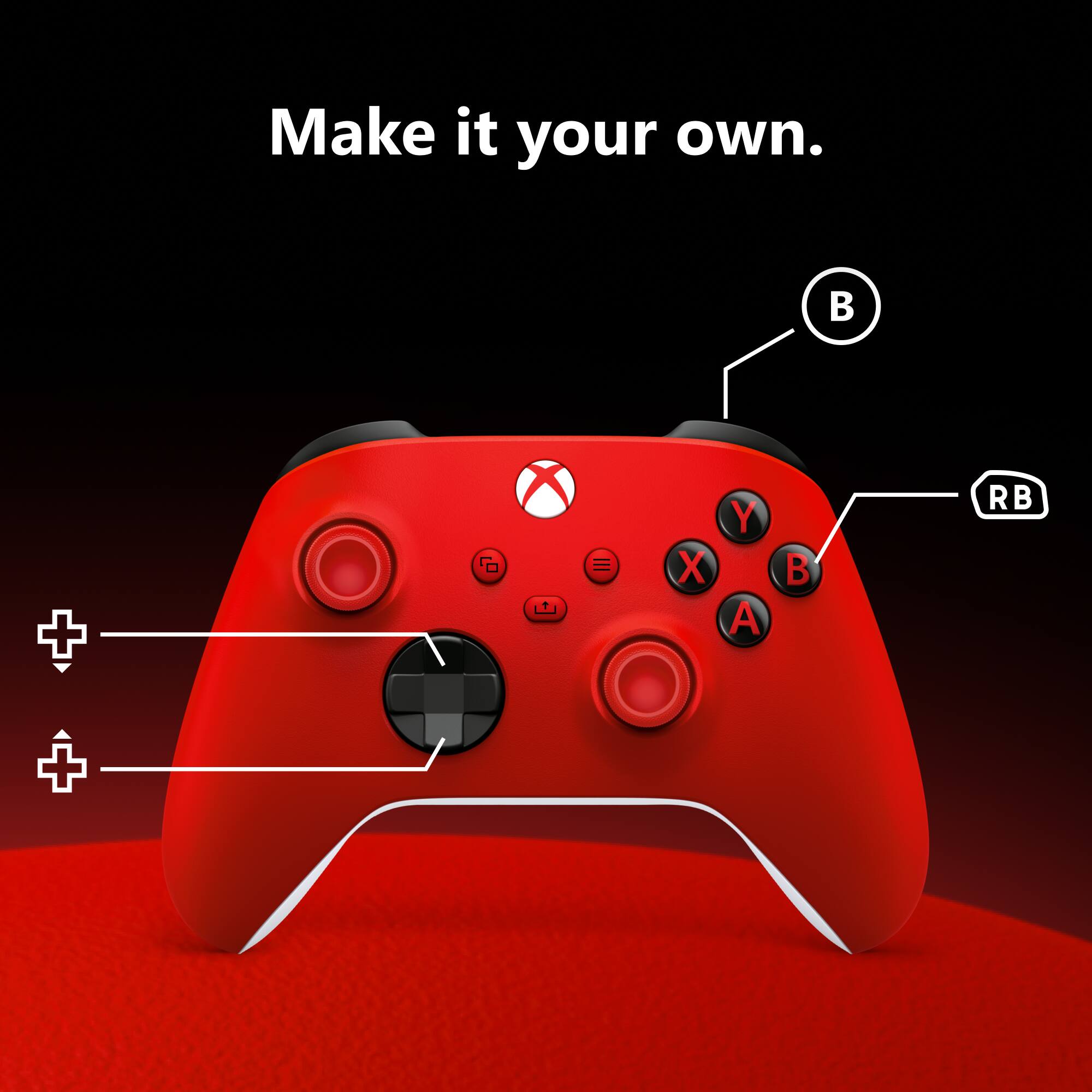 Make it your own.  
B + RB = X Y A B