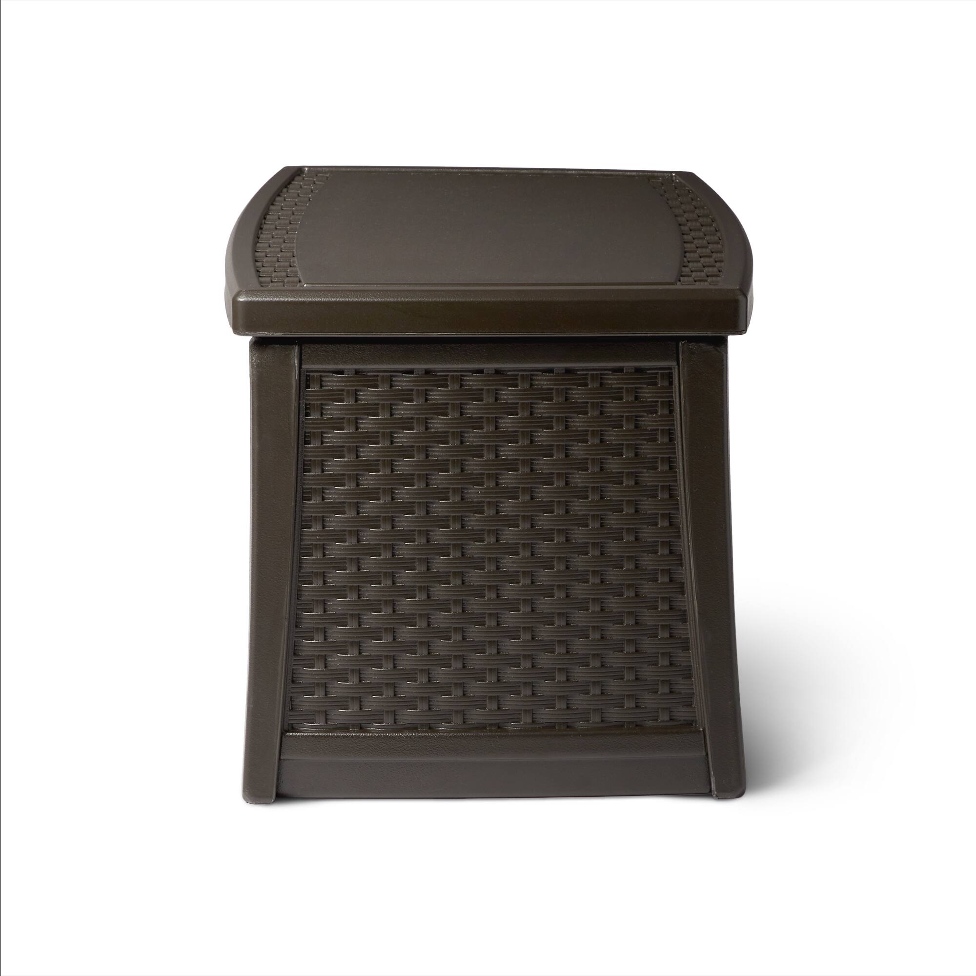Alt View 10. Suncast - Suncast Elements Outdoor Resin Wicker Coffee Table with Storage, Java | BMDB3010 - Java.