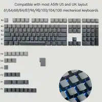 Compatible with most ASIN US and UK layout 61/64/68/84/87/96/98/100/104/108 mechanical keyboards
R1
R2
R3
R4
P1
P2
P3
