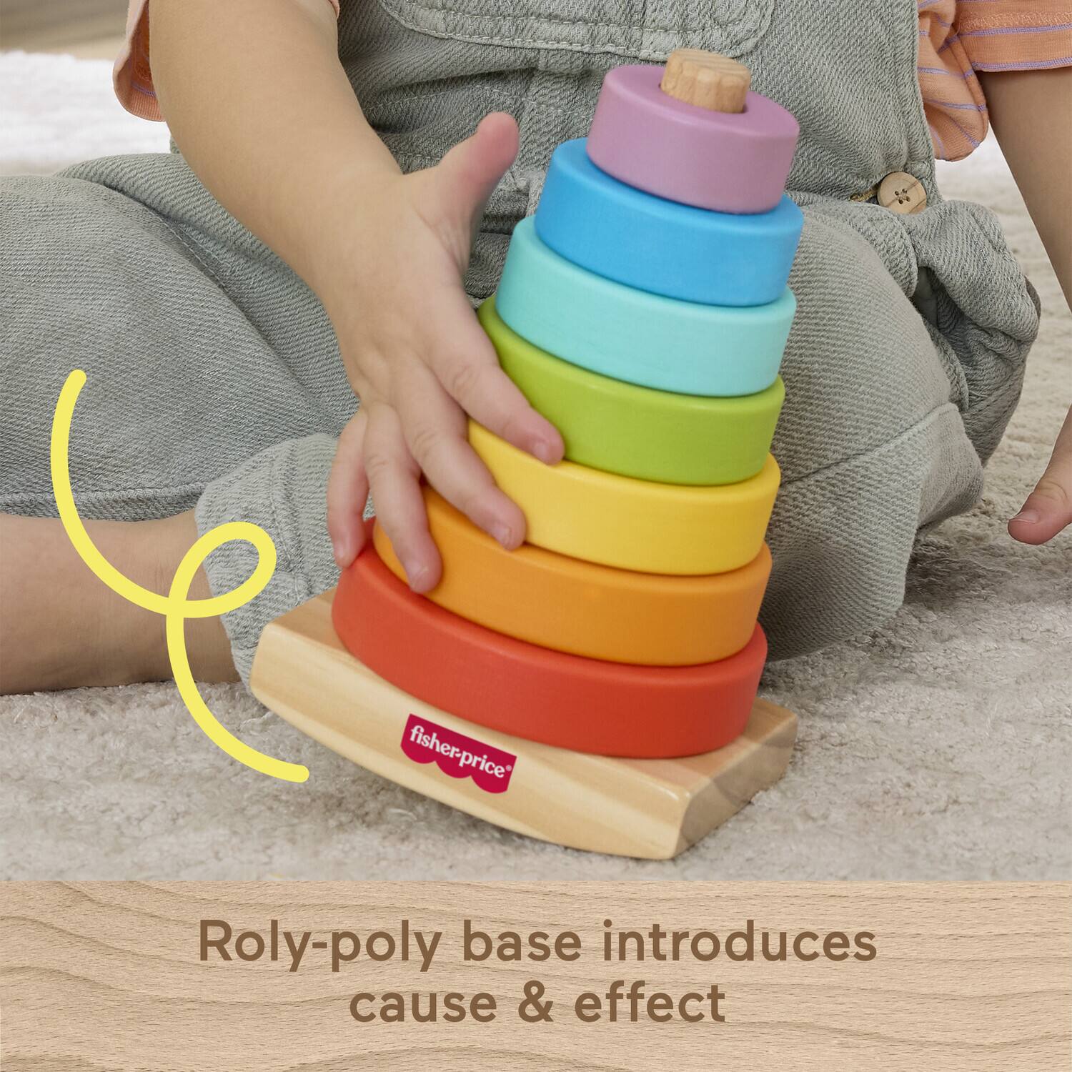 Fisher-Price Roly-poly base introduces cause & effect