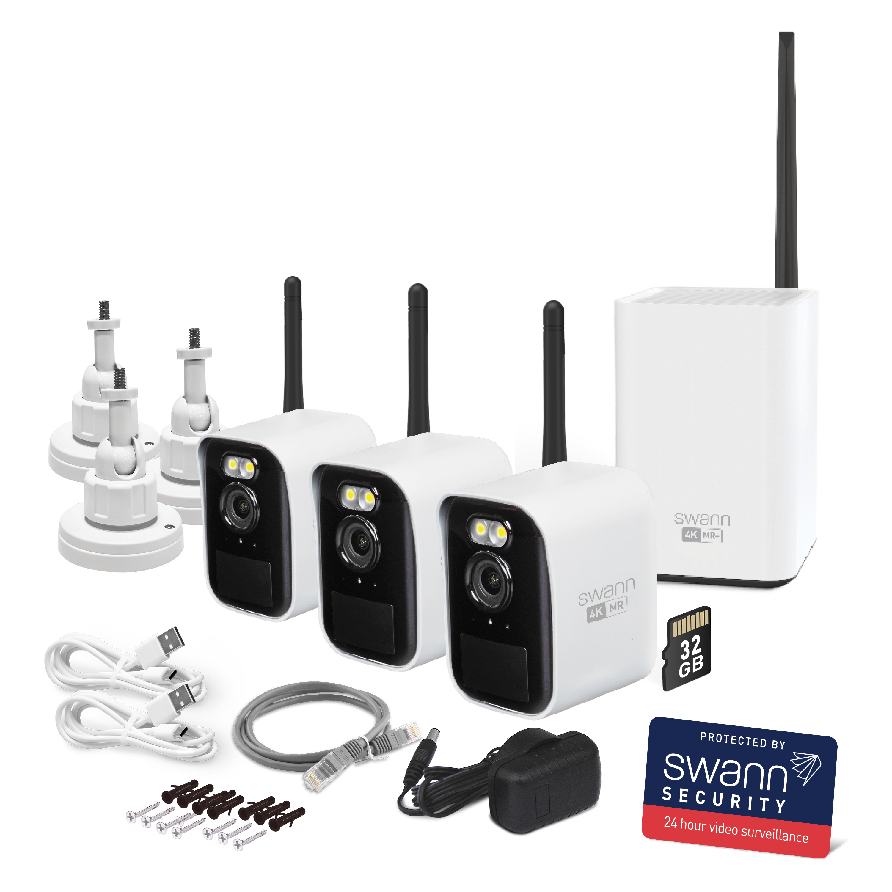 Swann 4K MR! 4K 32 GB Protected by Swann Security 24 hour video surveillance
