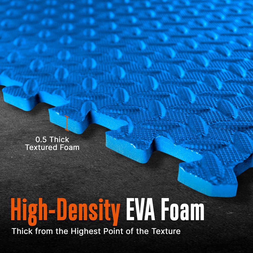 0.5 Thick Textured Foam  
High-Density EVA Foam  
Thick from the Highest Point of the Texture