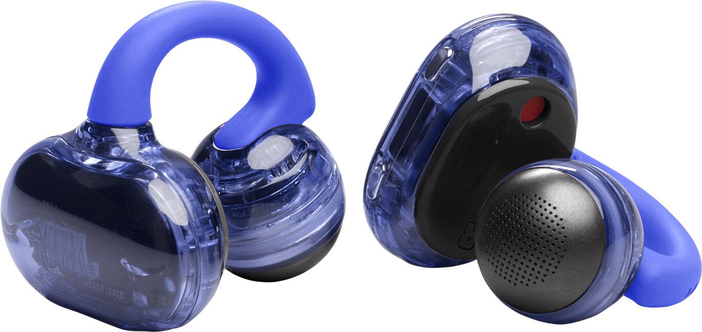 Angle. JBL - Soundgear Clips - TRUE wireless bluetooth open-ear headphones - 2026 - Blue.