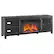 Angle. Camden&Wells - Quincy Log Fireplace TV Stand for TVs up to 75" - Charcoal Gray.