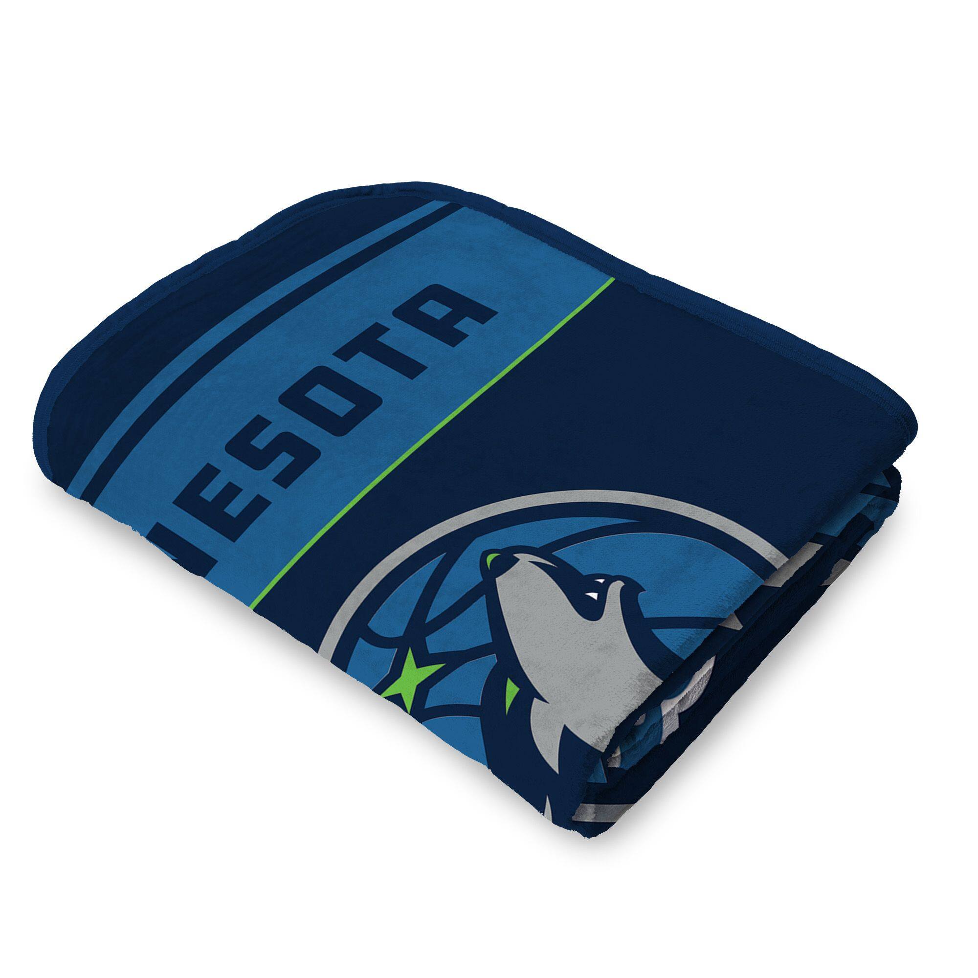 Back. Sweet Home Collection - NBA Minnesota Timberwolves 46" x 60" Microfiber Plush Throw Blanket - Blue.