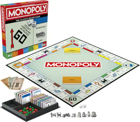 MONOPOLY
THE CLASSIC BOARD GAME
COLLECT AS YOU GO
PASS GO COLLECT $200 SALARY
BOARDWALK
$400
INCOME TAX
$200
CHANCE
GO
GO TO JAIL
COMMUNITY CHEST
LUXURY TAX
$100
INCOME TAX
$200
GO TO JAIL
COMMUNITY CHEST
GO TO JAIL
INCOME TAX
$100
GO TO JAIL
COMMUNITY CHEST
GO TO JAIL
INCOME TAX
$200
GO TO JAIL
COMMUNITY CHEST
GO TO JAIL
INCOME TAX
$100
GO TO JAIL
COMMUNITY CHEST
GO TO JAIL
INCOME TAX
$200
GO TO JAIL
COMMUNITY CHEST
GO TO JAIL
INCOME TAX
$100
GO TO JAIL
COMMUNITY CHEST
GO TO JAIL
INCOME TAX
$200
GO TO JAIL
COMMUNITY CHEST
GO TO JAIL
INCOME TAX
$100
GO TO JAIL
COMMUNITY CHE