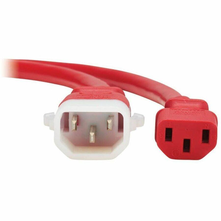Alt View 6. Tripp Lite - TRIPP LITE SERIES PDU POWER CORDS C13 TO P-LOCK C14 HEAVY-DUTY 15A 250V 14 AWG 1 - Red.
