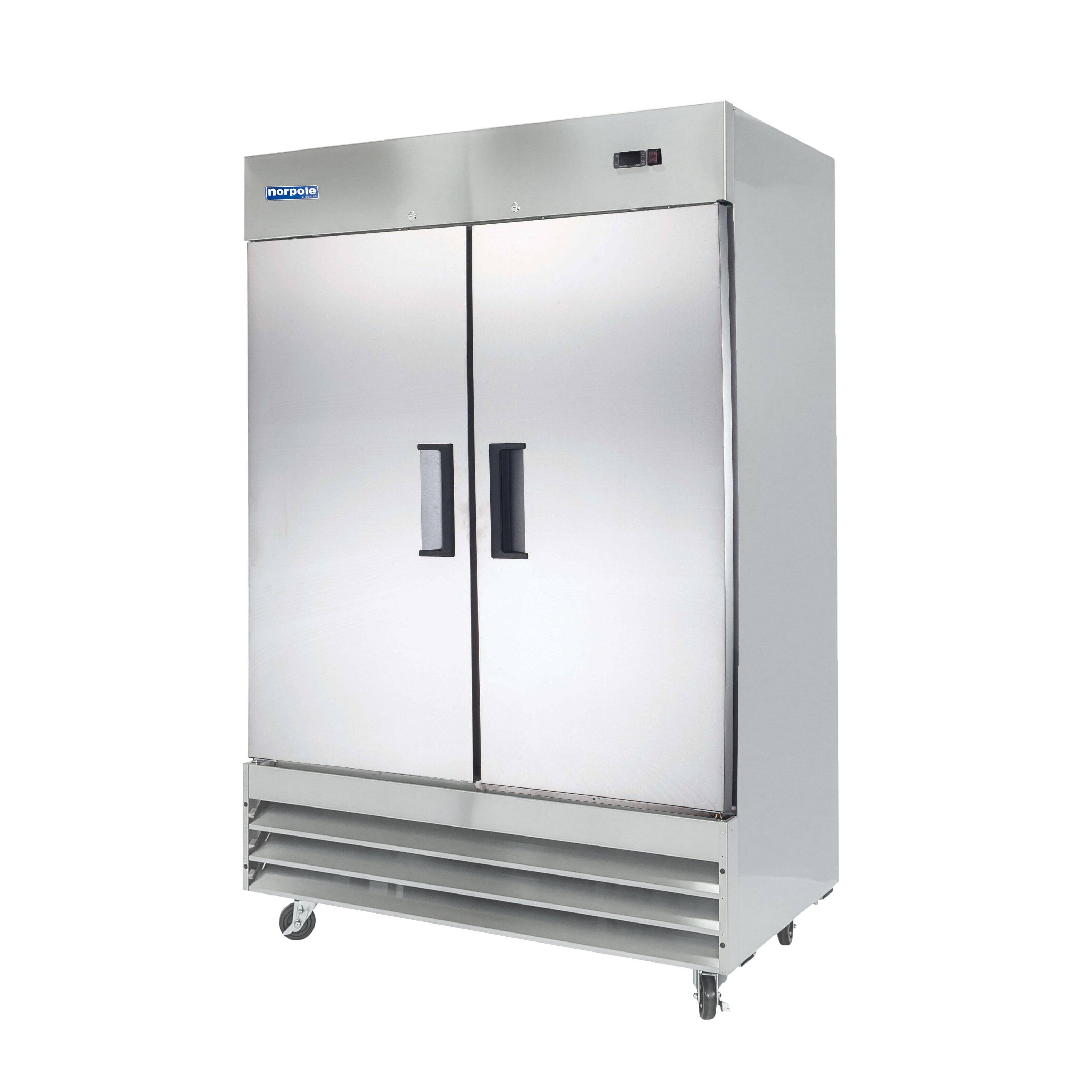 Alt View 1. Magic Chef - E-Series 54 in. 48 cu. ft. Frost Free Defrost 2 Door Upright Freezer in Stainless Steel - Stainless Steel.