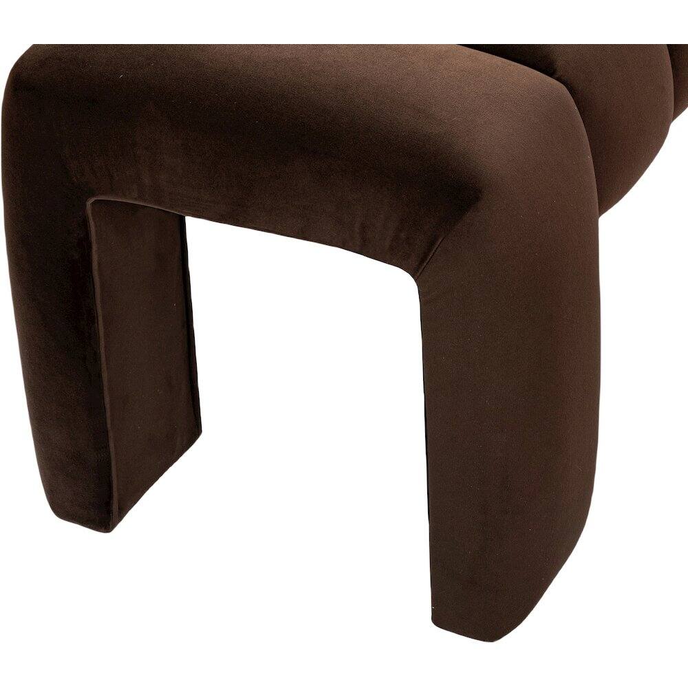 Alt View 3. Meridian Furniture - Andaz Brown Bench - Brown.