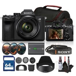 Bundle - Sony - a7 V Mirrorless Camera with 28-70mm Lens + 64GB Card + Bag - Black