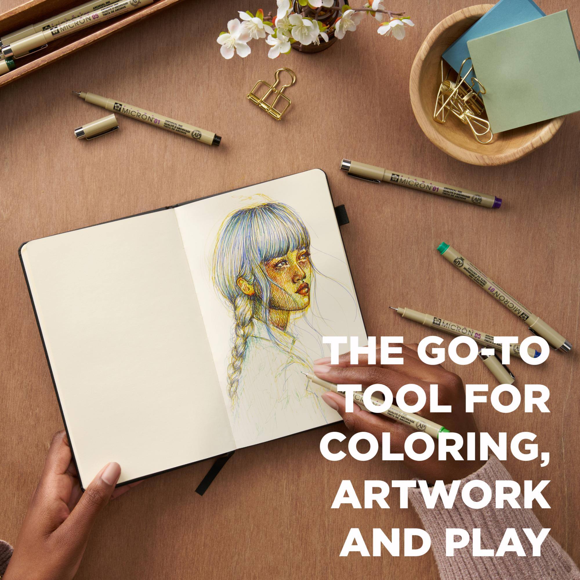 - W N - MICRON 05
OMICRON01 - ENCRESE, / MESSER - 22
MICRON01 - minivery ARTIFICIAL API
AP 89 MICRON01 MICRON 05 THE GO-TO TOOL FOR COLORING, ARTWORK AND PLAY