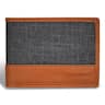 Champs - Denim Collection Leather Center Wing Wallet - TanBlack