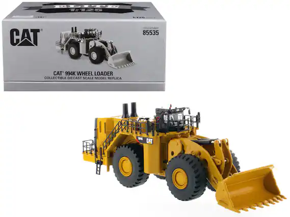 CAT 994K WHEEL LOADER
COLLECTIBLE DIECAST SCALE MODEL REPLICA
1:125
ITEM NUMBER 85535
CAT 994K WHEEL LOADER
COLLECTIBLE DIECAST SCALE MODEL REPLICA