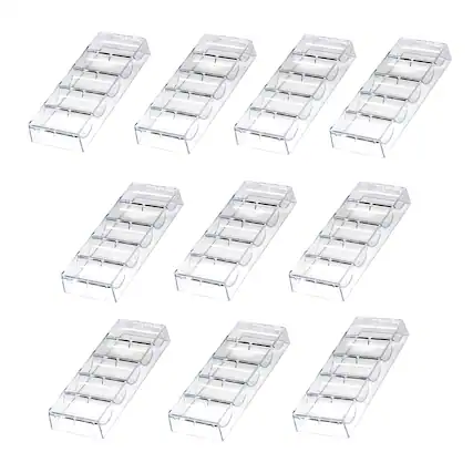 Front. GSE Games & Sports Expert - Casino Grade Poker Chip Tray Rack for Standard Size Chips, Each Holds 100 Chips (10 Pack.