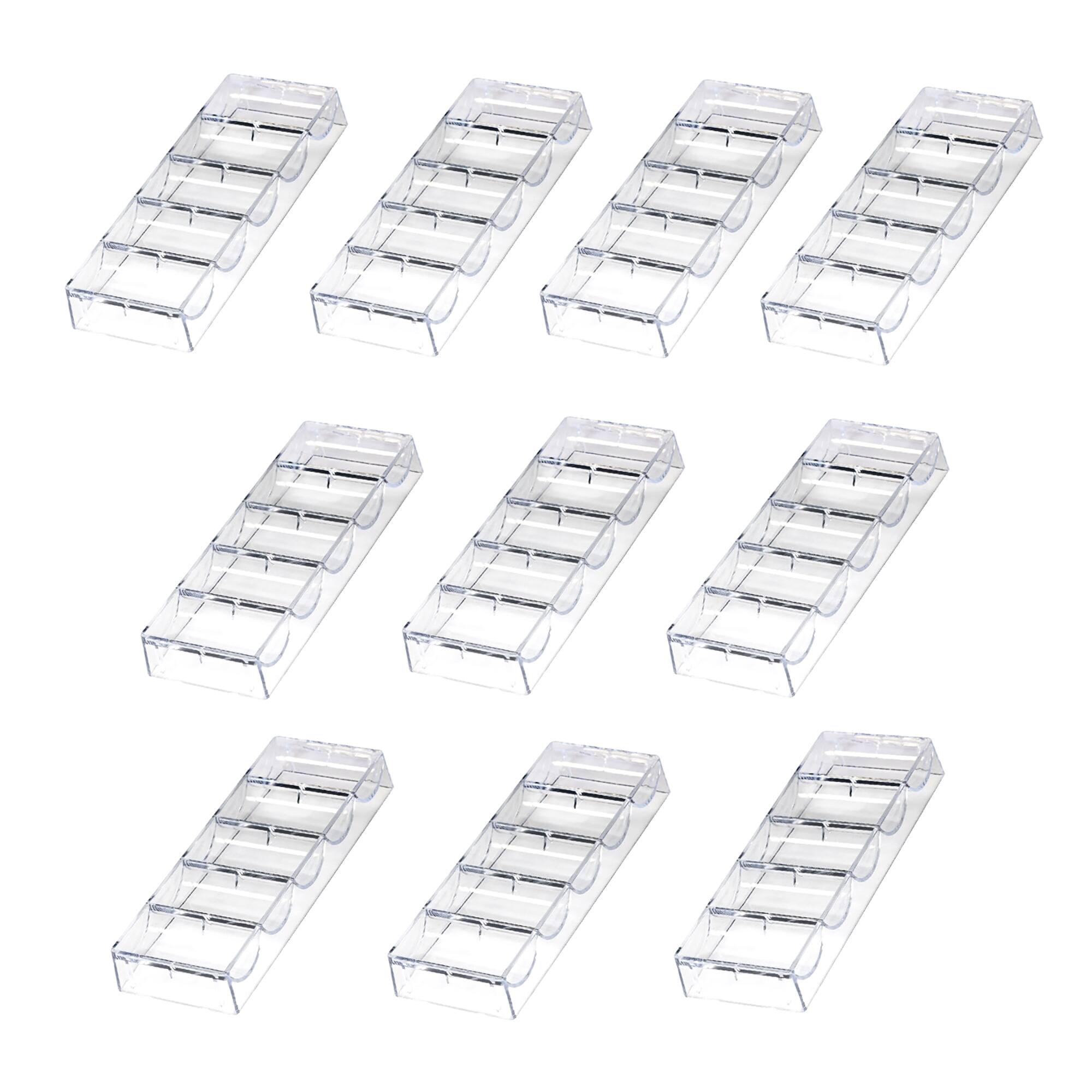Front. GSE Games & Sports Expert - Casino Grade Poker Chip Tray Rack for Standard Size Chips, Each Holds 100 Chips (10 Pack.