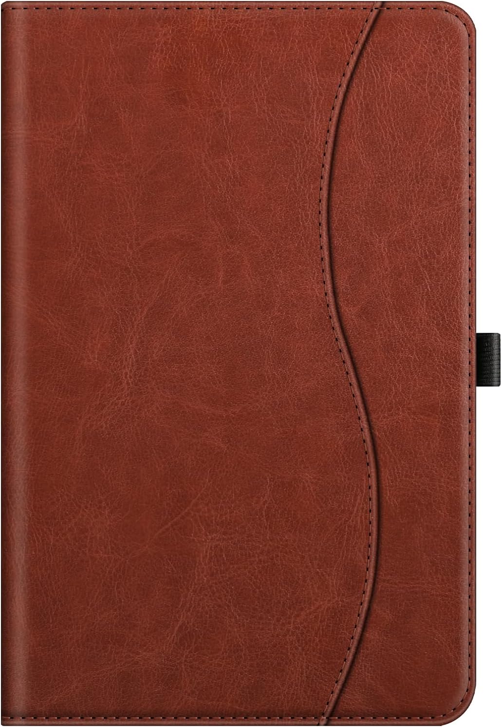 Alt View 5. Fintie - Multi-Angle Case for Samsung Galaxy Tab S10 Lite/ Tab S10 FE/ Tab S9 FE/ Tab S9, With Front Card Pocket, Auto Wake/Sleep - Brown.