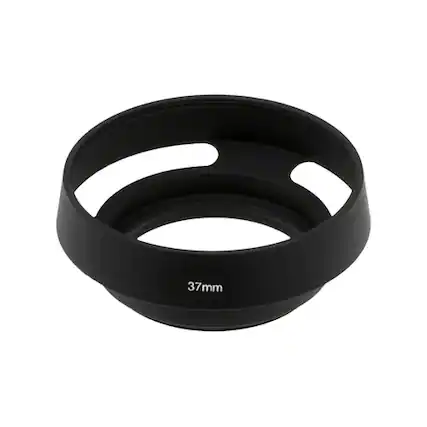 Front. Fotodiox - Pro Angle Lens Hood Sun - 37mm Shade for RF Rangefinder Cameras - Black.