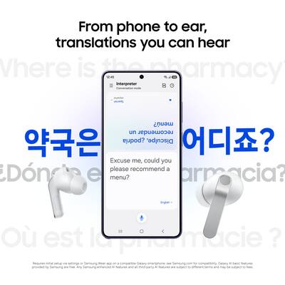 Samsung Galaxy Buds4 Pro Wireless Earbud Headphones White SM Samsung Galaxy Buds4 Pro Wireless Earbud Headphones White SM