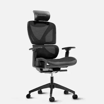 Front. Autonomous - Autonomous ErgoChair X Office Chair Black - Black.