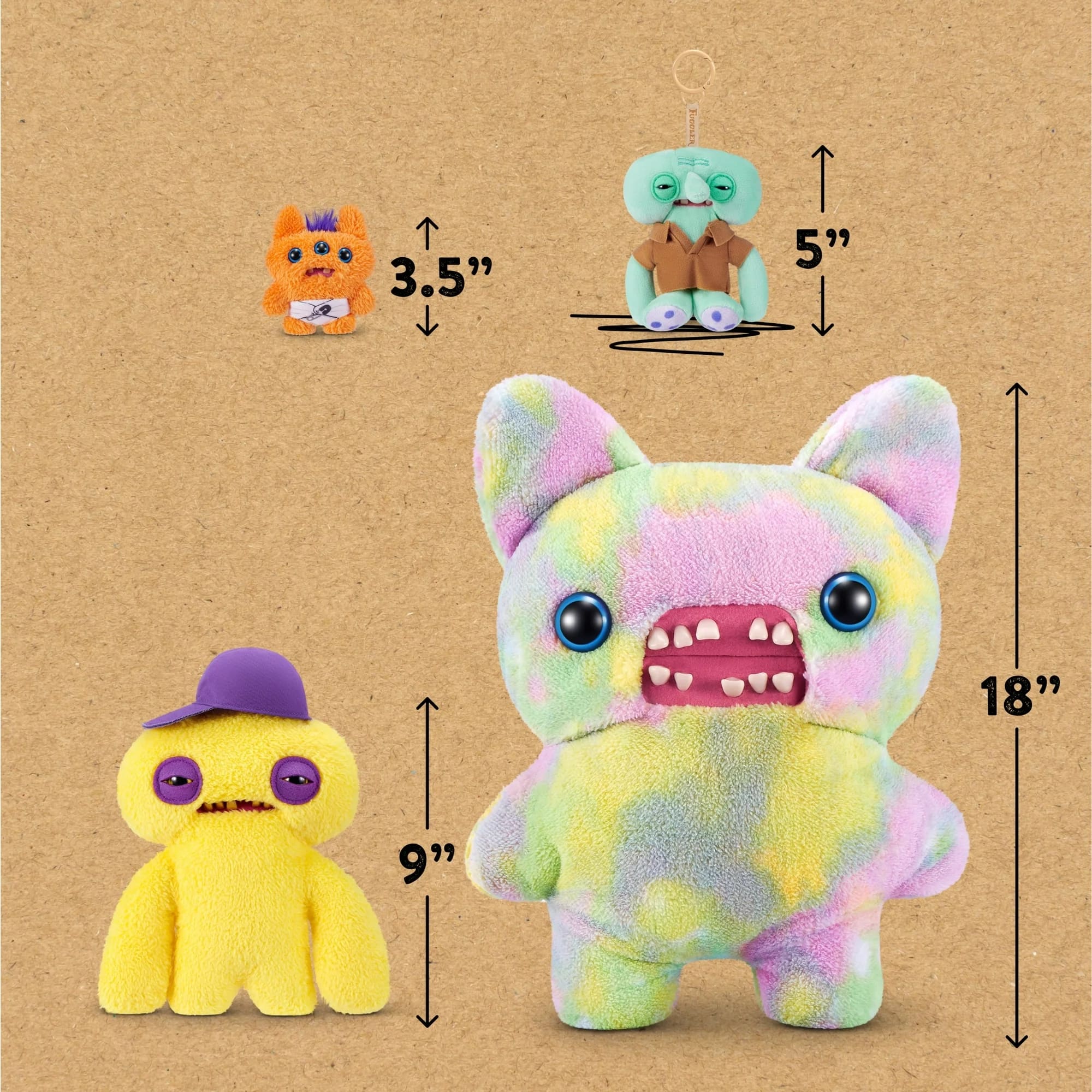 Zuru Fuggler Bigg Fuggs Sir Splodge a Lot Multicolor 18 inches