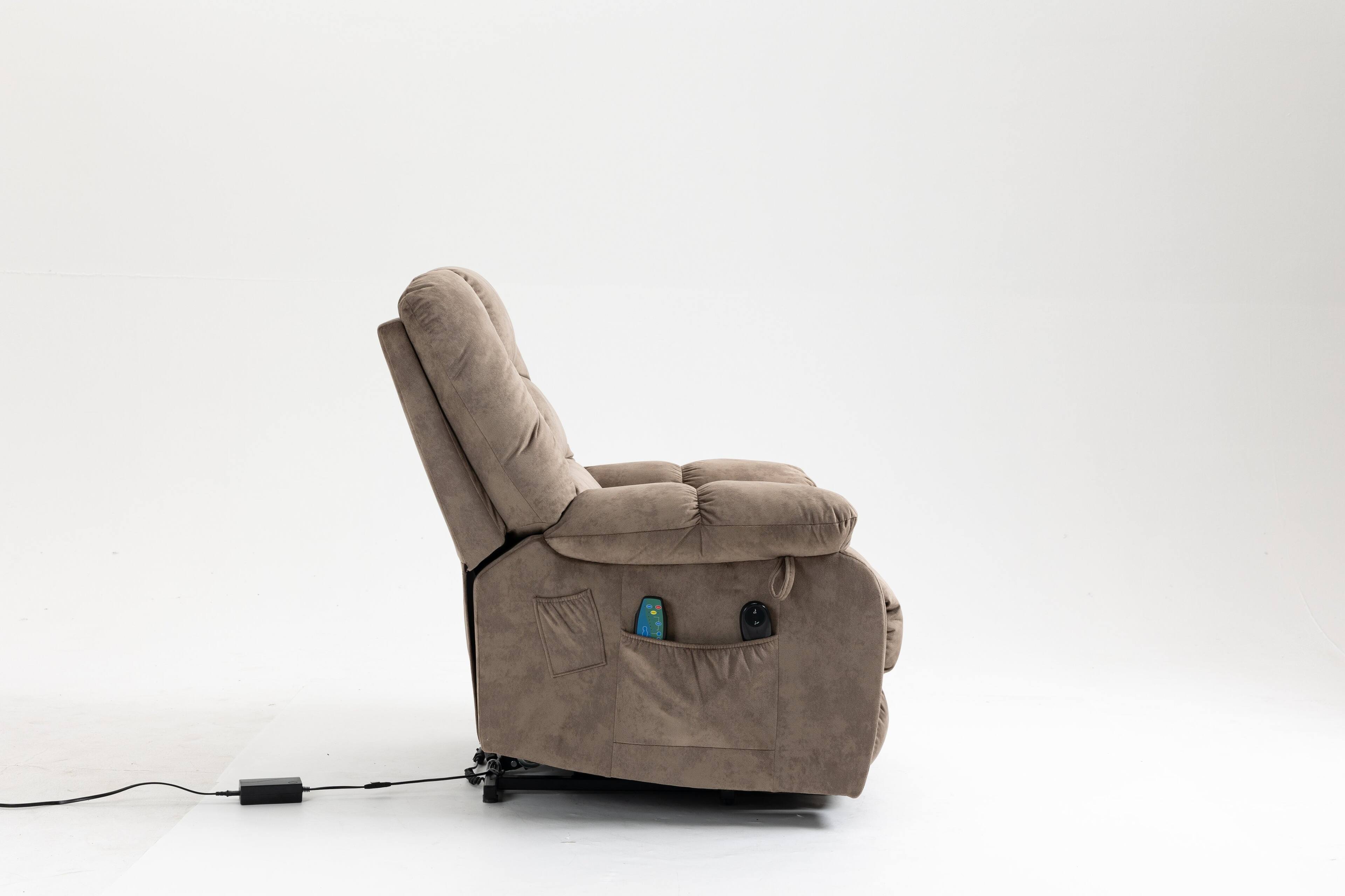 Alt View 5. TinyHomie - Recliners Lift Chair Relax Sofa Chair Livingroom Furniture Living Room Power Electric Reclining for Elderly - gray.