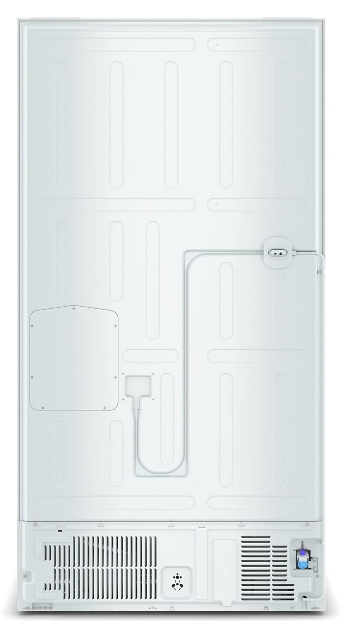 Back. Whirlpool - 23 Cu. Ft. French Door Refrigerator with In-Door Water and Ice - White.